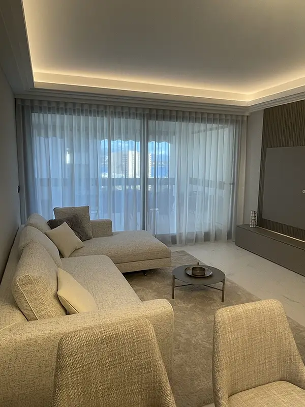 Confection de voilage wave sur mesure à Monaco