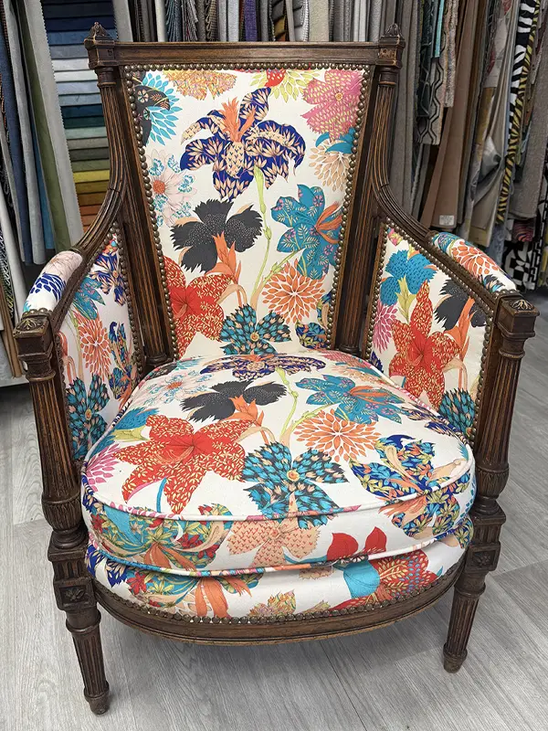 Réfection de fauteuil style japonais à Nice