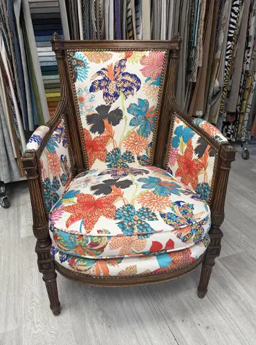 Réfection de fauteuil style japonais à Nice